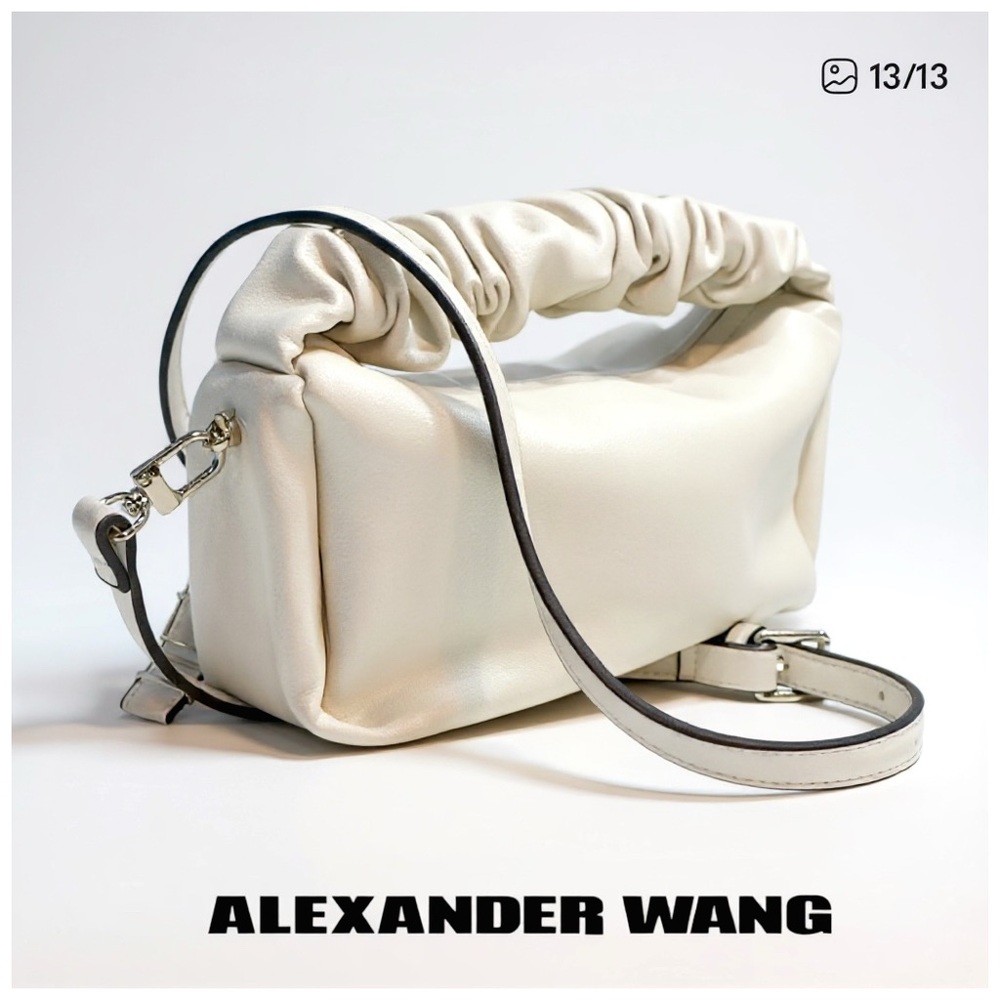 Alexander Wang ‘Scrunch’ Bag. White - Picture 9 of 9